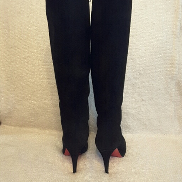 Christian louboutin Fifi Botta suede 100mm  boots - Picture 4 of 8